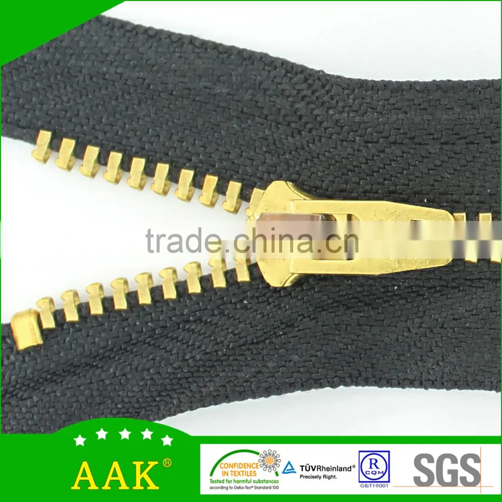 Ladies jeans factory china matching production 4# brass y teeth C/E zippers