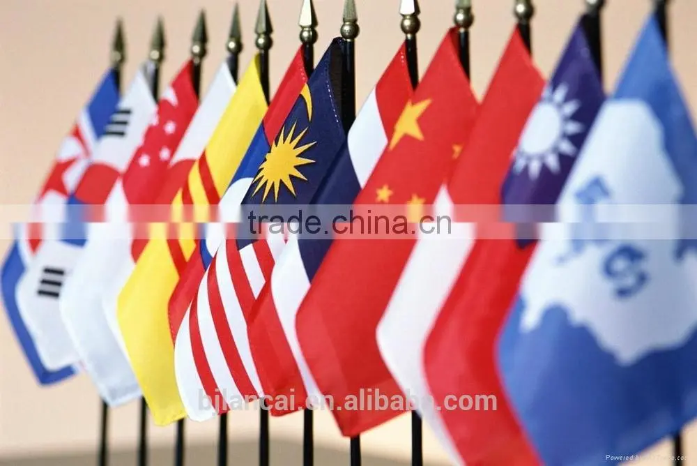 2016 Olympics colorful stand flags