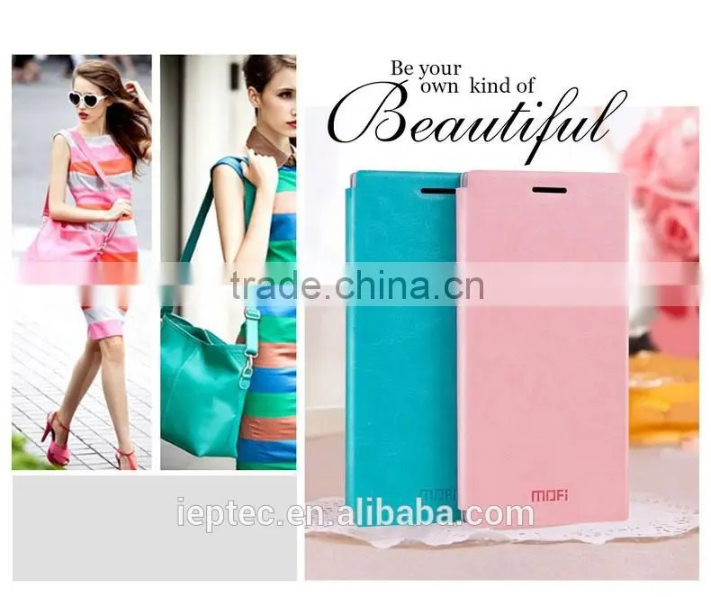 MOFi Mobile Phone Case for GIONEE GN206, Flip Leather Case Cover for GIONEE GN206