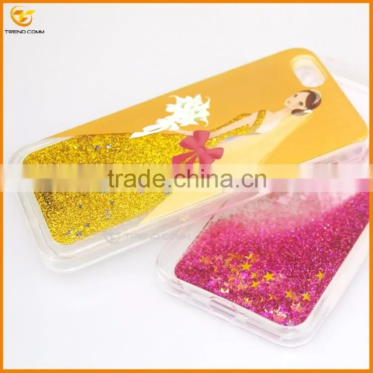new products wedding dress quicksand tpu case for iphone 6S