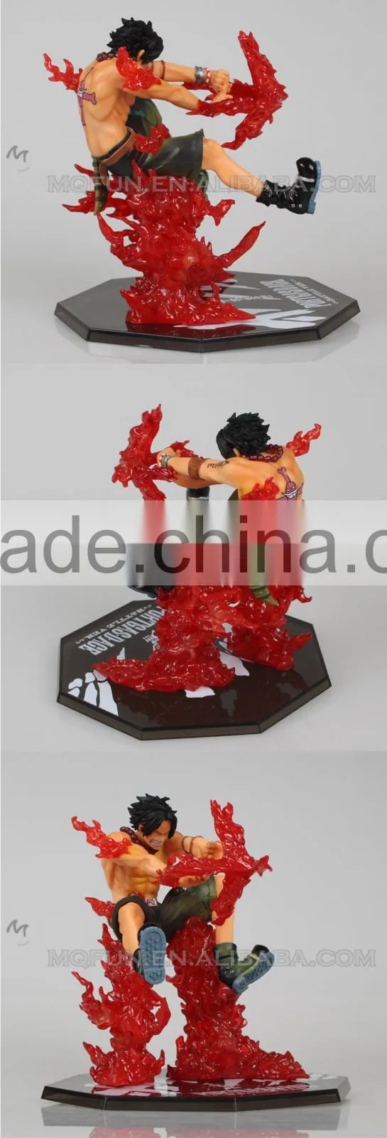 MINI QUTE 13 cm pirate Japanese anime one piece action figure battle Portgas D Ace brinquedos boys in box NO.MQ 092