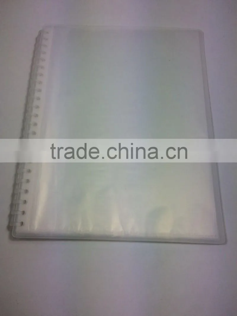 Plastic 23 holes ring clip clear pocket display book