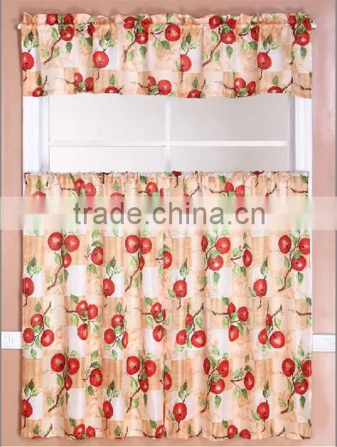 CHEAP COLORFUL TERYLENE EMBROIDERY KITCHEN CURTAIN