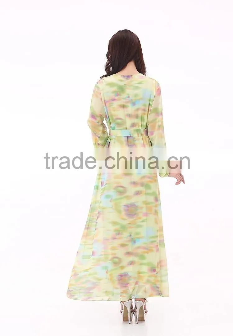 New Fashion Ladies Dress Maxi Dress Long Sleeves Casual Dress