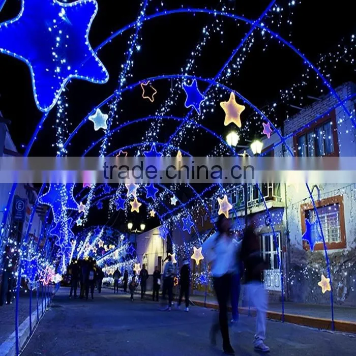 Outdoor Waterproof LED Christmas Light Street Decoration LED Arch Motif Lights