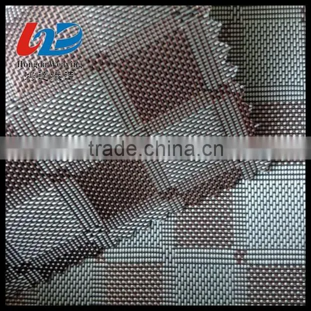 1680D Polyester Yarn Dyed Plaid Fabric With PU/PVC Coating For Bags/Luggages/Shoes/Tent Using