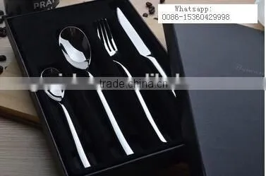 4pcs simply stainless steel dinner set