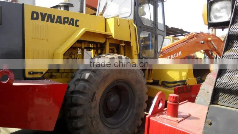 Good working condition used Dynapac vibration road roller CA30D with water coolant engine