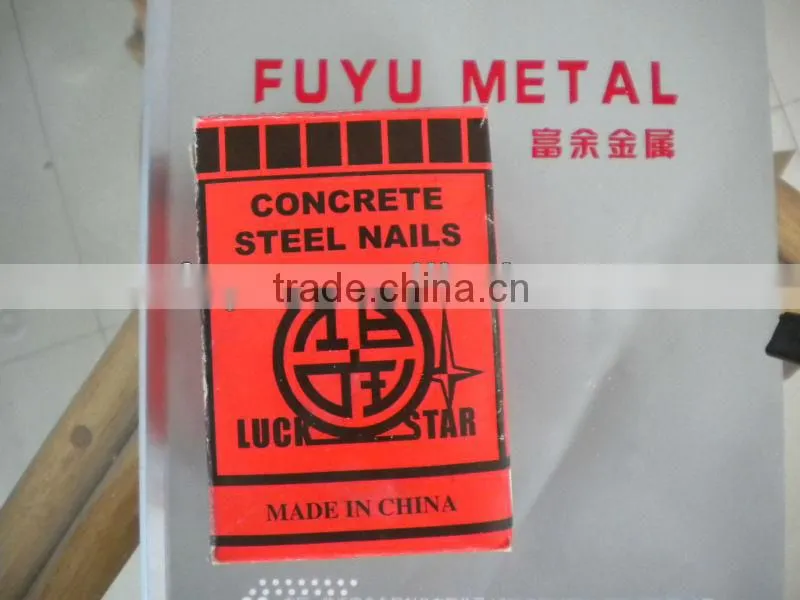 black/galvanized grooved concrete nails