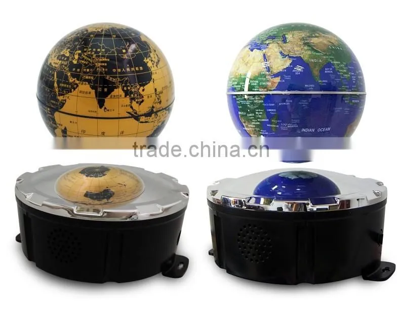 Professional Audio Speakers With Levitating Floating globe