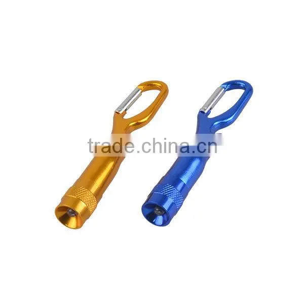 Bottle Beer Opener Keychain Light LED Emergency Mini Flashlight With Carabiner