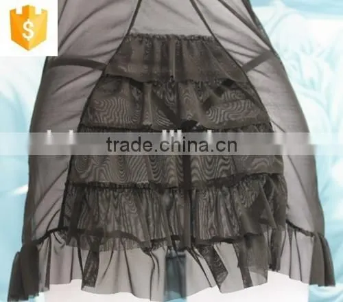 2016 Hot sexy mesh transparent lingerie babydoll /nightywear/night dress