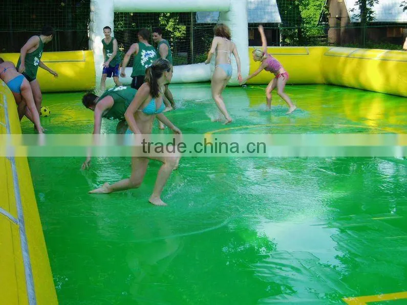 hot sale inflatable soap soccer field