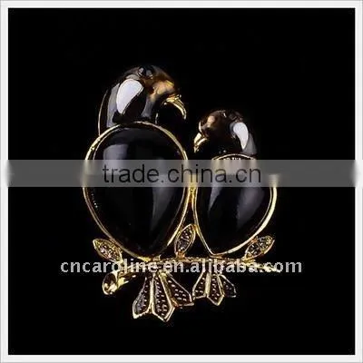 2012 New Design Vintage Diamond Bird Brooch