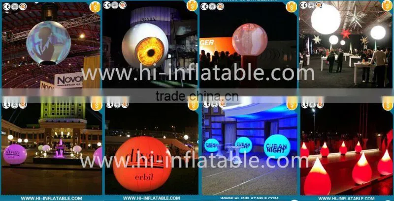 NEW!! Best-selling party stage decoration inflatable ball with led light and logo