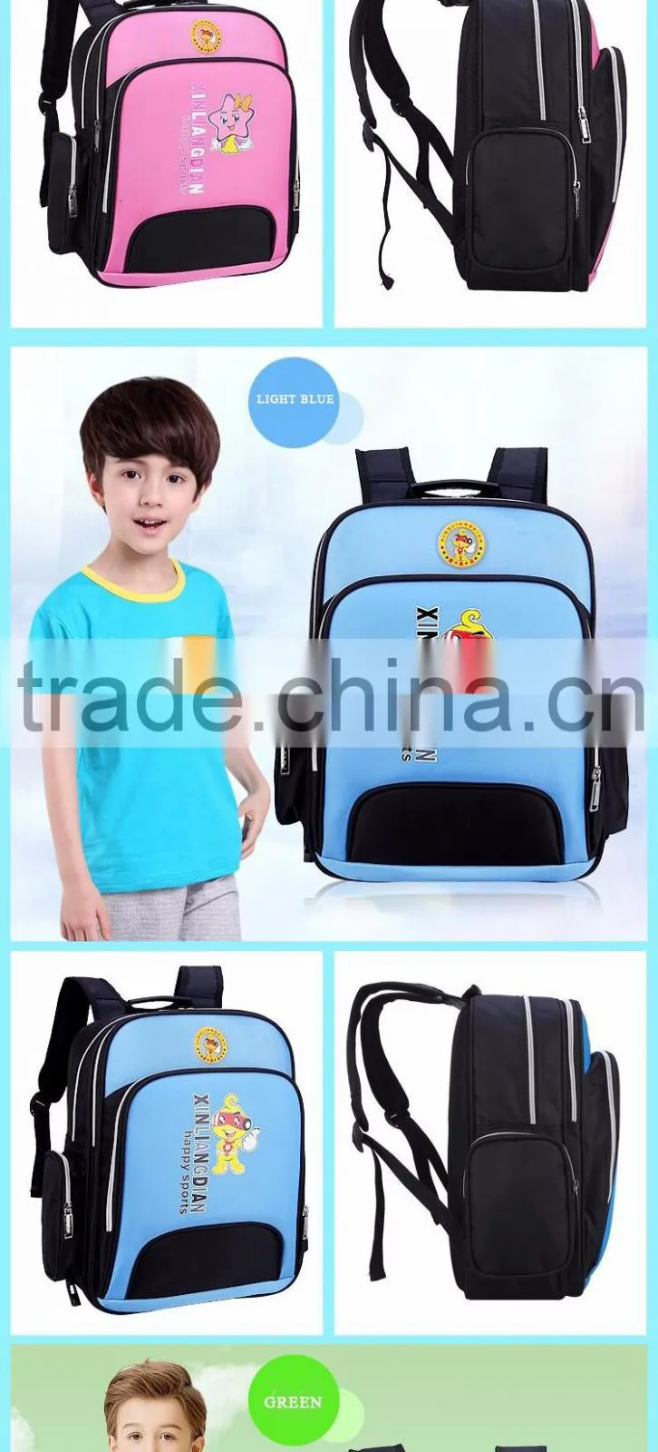 children quality cartoon school bag fashion student's backpack waterproof
