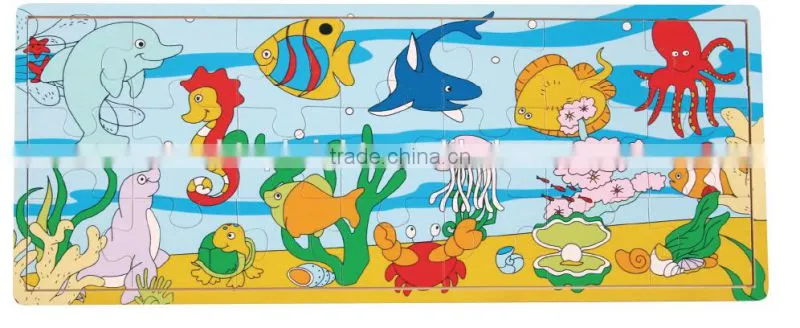 2014 popular child toys silk screen printing 21 pcs car bus plane boat design custom jigsaw puzzle