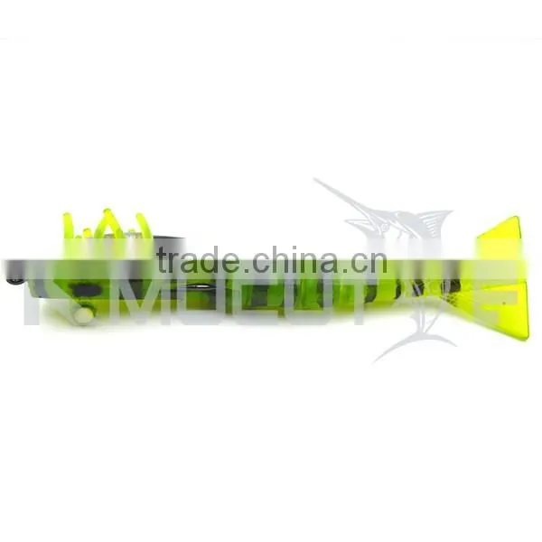 Kmucutie CHS006 soft shrimp lure 5 sections body live smart shrimp bait for octopus