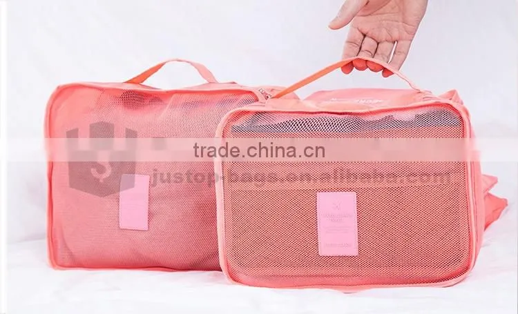 Justop wholesale mesh travel bag organizer