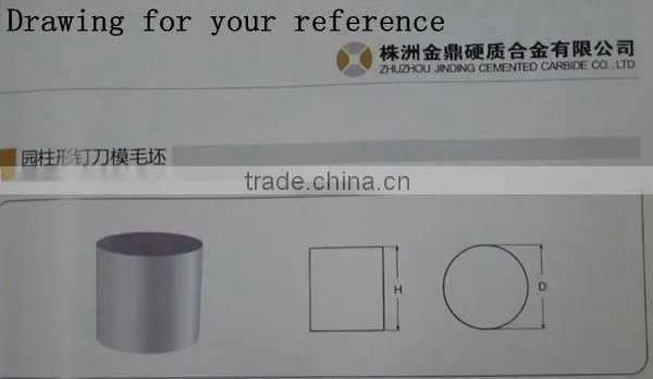 Tungsten Cemented Carbide Column Peg Moulds Blanks