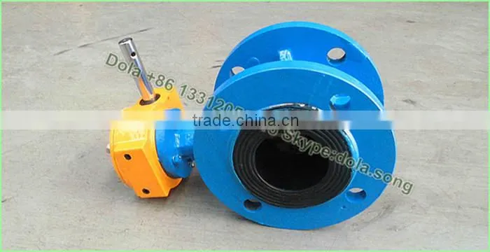 BV-DS141 ISO 5211 double flanged ductile iron butterfly valve