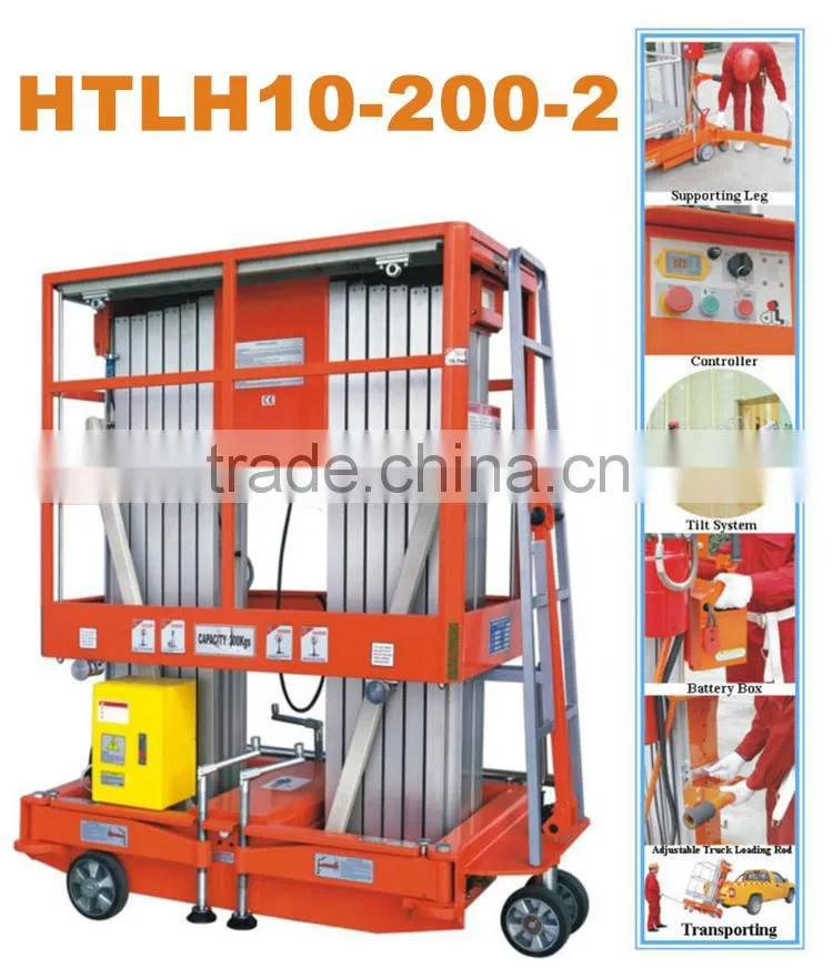 Mobile electric aluminum aerial lifting work platform
