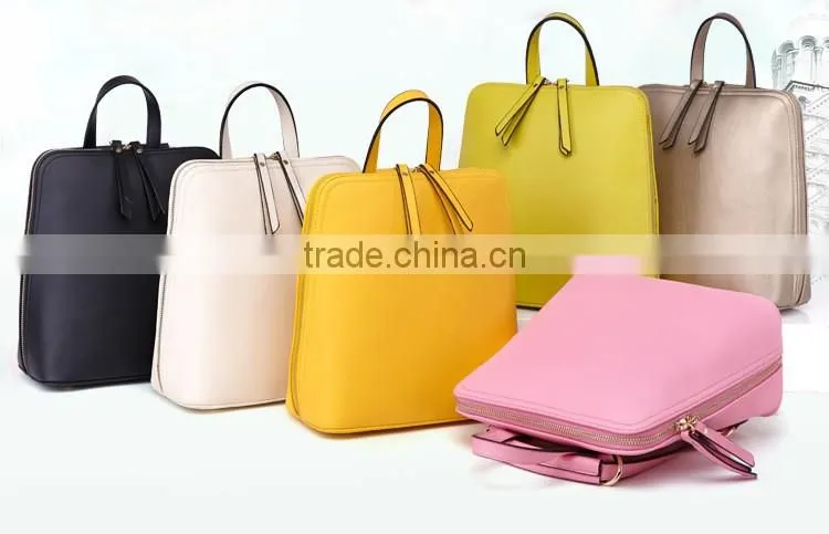 China suppliers alibaba wholesale newest design colorful girls leather back pack