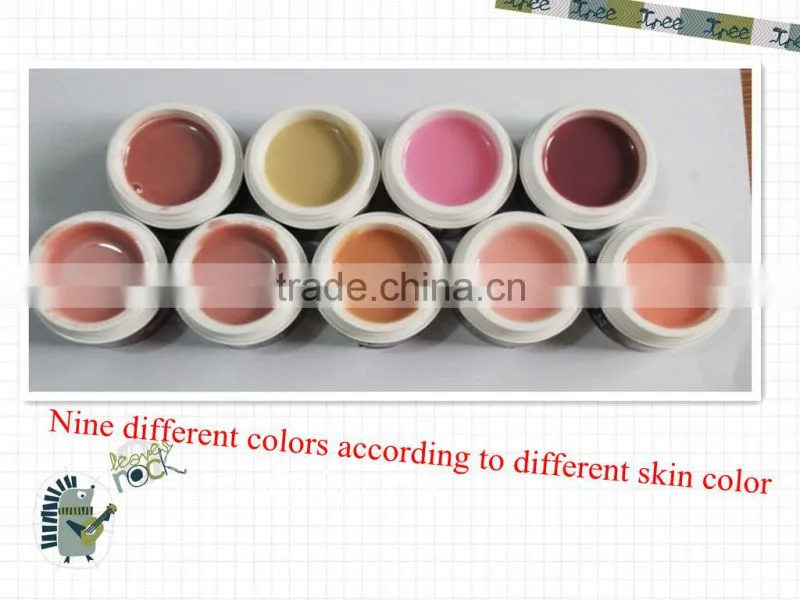 Professional soak off camouflage uv gel /builder uv gel /extension uv gel