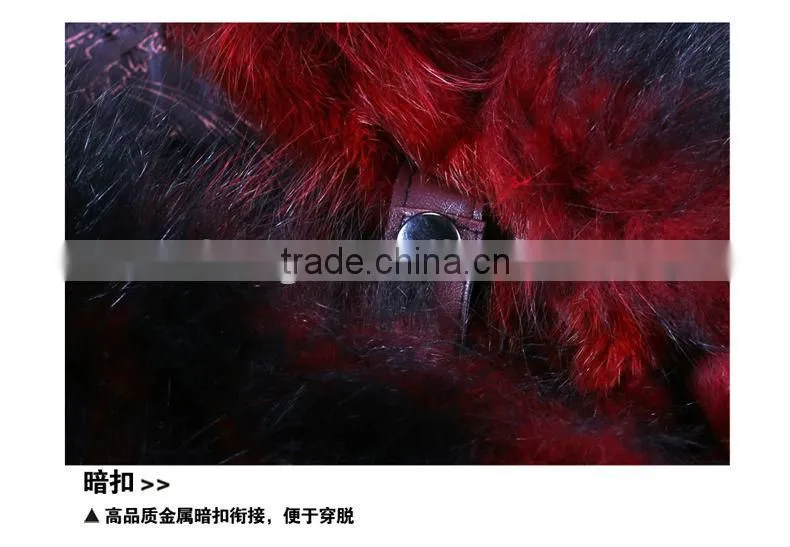 Newest Mink Fur Coat Women Fashion Fox Wool Fur Coat 2013 "11"