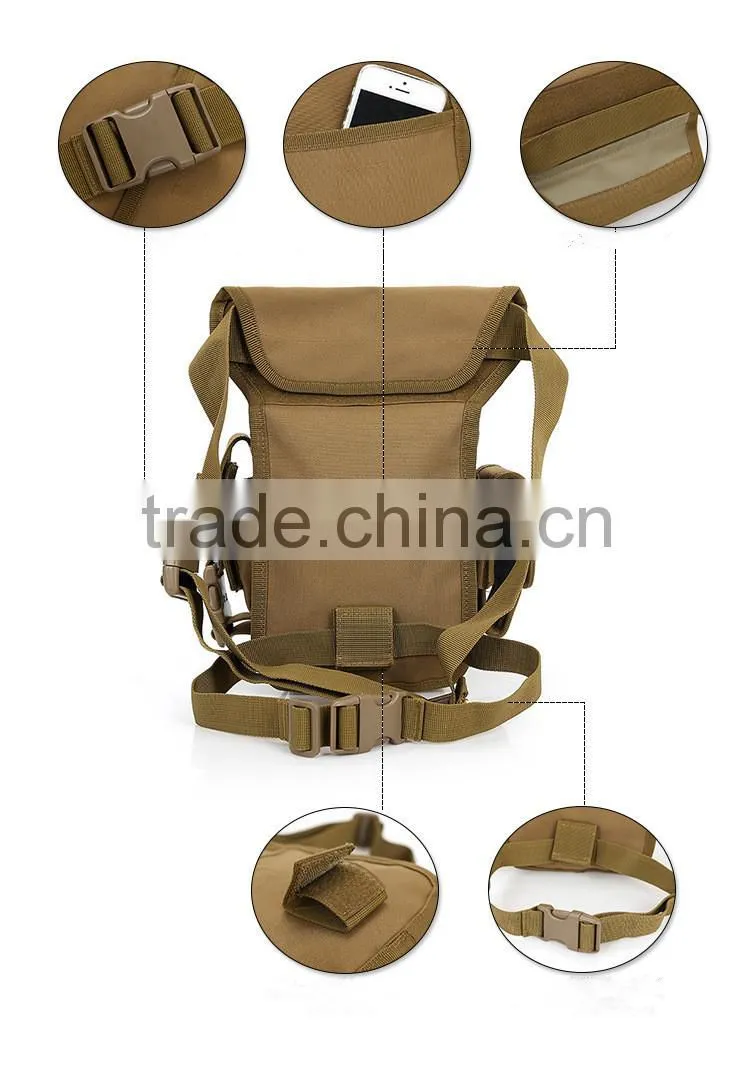 Outdoor camo tactical military leg bag