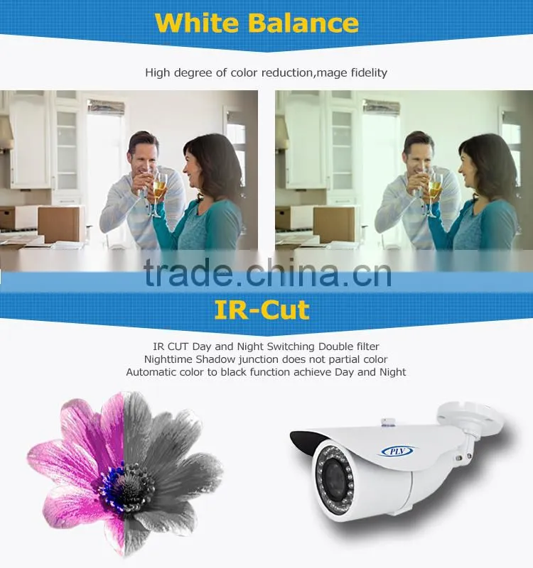 High quality onvif bullet outdoor ip camera 1080p hd cctv h.264 weatherproof zoom lens wecam