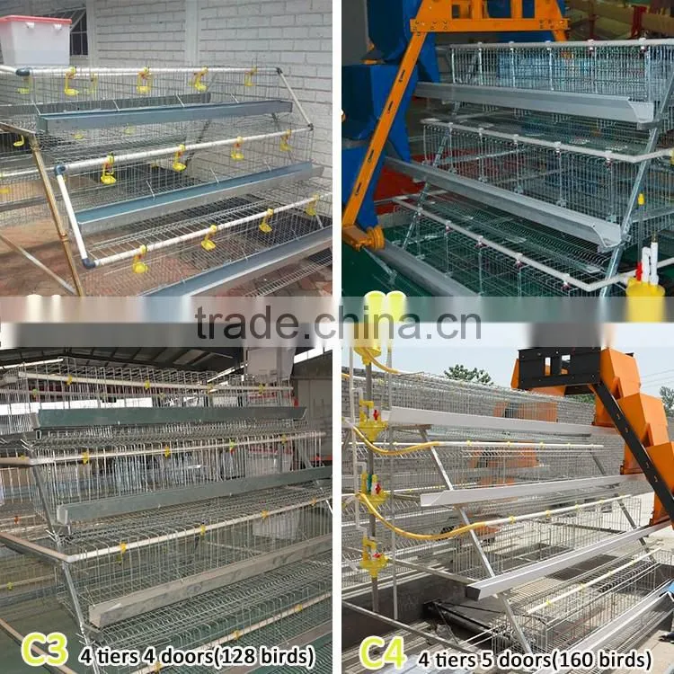 Egg Production Project Poultry Farming Equipment H type design layer chicken cage for Sale