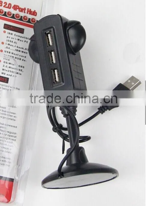 Desktop Traffic Light USB Hub, with 3 USB 2.0 ports, lights powered by USB