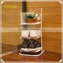 table standing 2 mesh pockets metal book stand