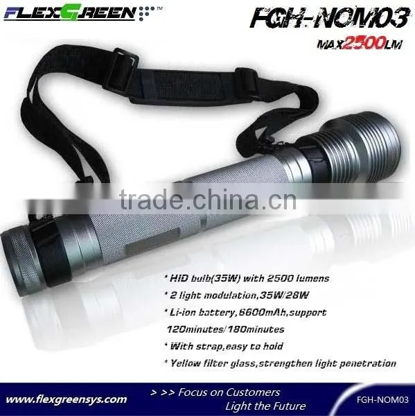 rechargeable 18650 battery 35W HID military torch