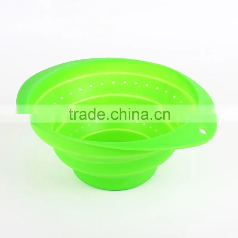 China supplier lead free colorful silicone Collapsible Basket
