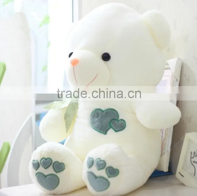 Fashion soft plush toy plush teddy bear with ribbon