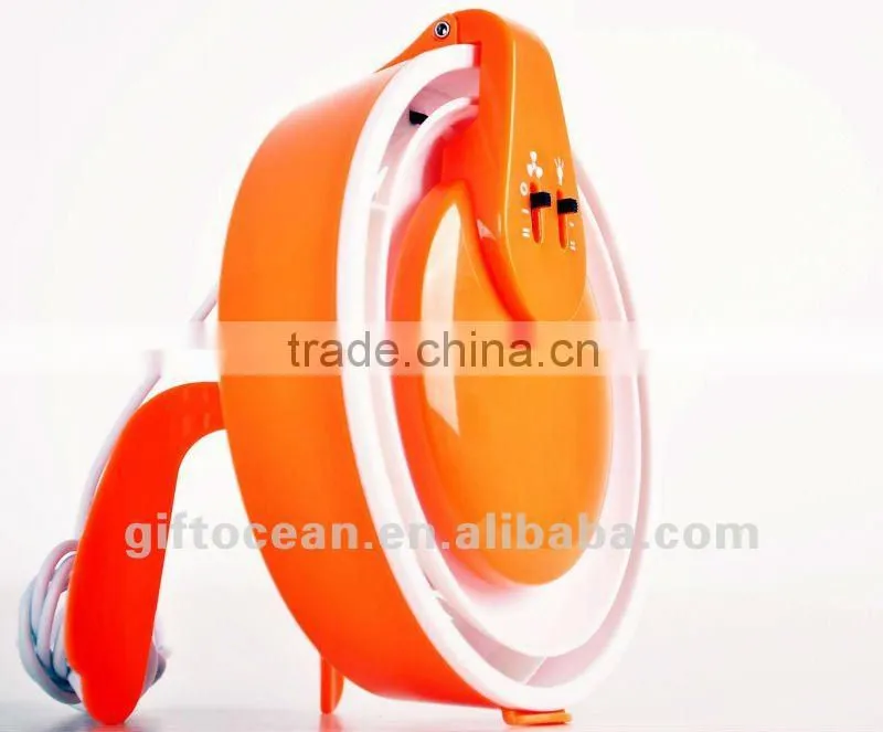 6" portable usb desk fan with led light with mirror