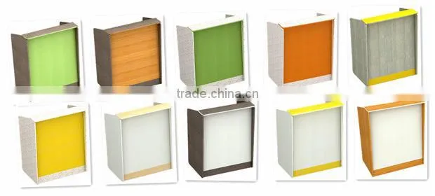 New design wooden small retailer cashier counter