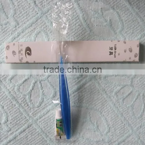 Transparent hotel toothbrush disposable toothbrush with toothpaste