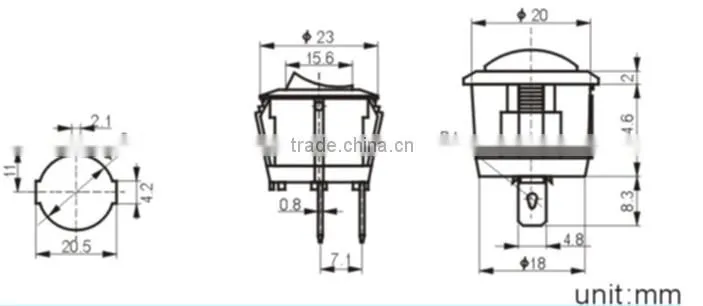MRS-101-9 kema rocker switch 6a rocker switch 250v t125 r11 rocker switch(FBELE)