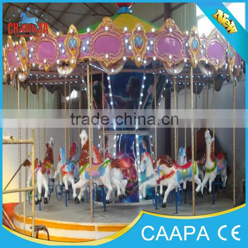 carousel ride with trailer!amusement park carousel rides with trailer