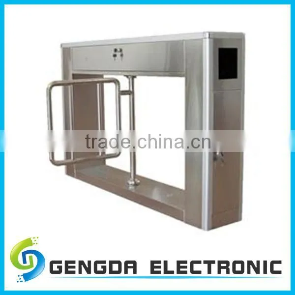 automatic cabinet swing barrier sliding door mechanism for pedestrian management