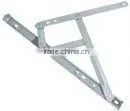 Wood color frame cheap house casement window with grills for sale