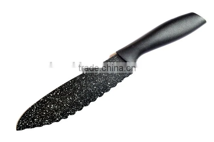 cooking sets knife with printing blade plastic handle