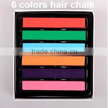 Fashion 6 pcs hair color chalk/color chalk for hair/hair chalk