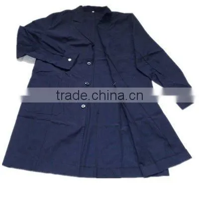 Black Lab Coat with Elastic Cuff