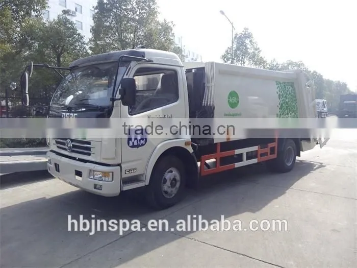 export to Sorth America 140HP garbage compactor truck dongfeng