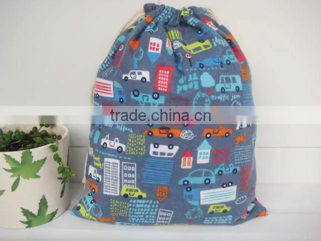 cute animal printing drawstring bags custom bulk printing drawstring bag