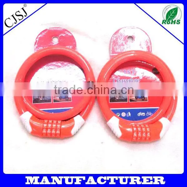 2014 new style strong blue numbe wheel specialized retractable bike cable lock